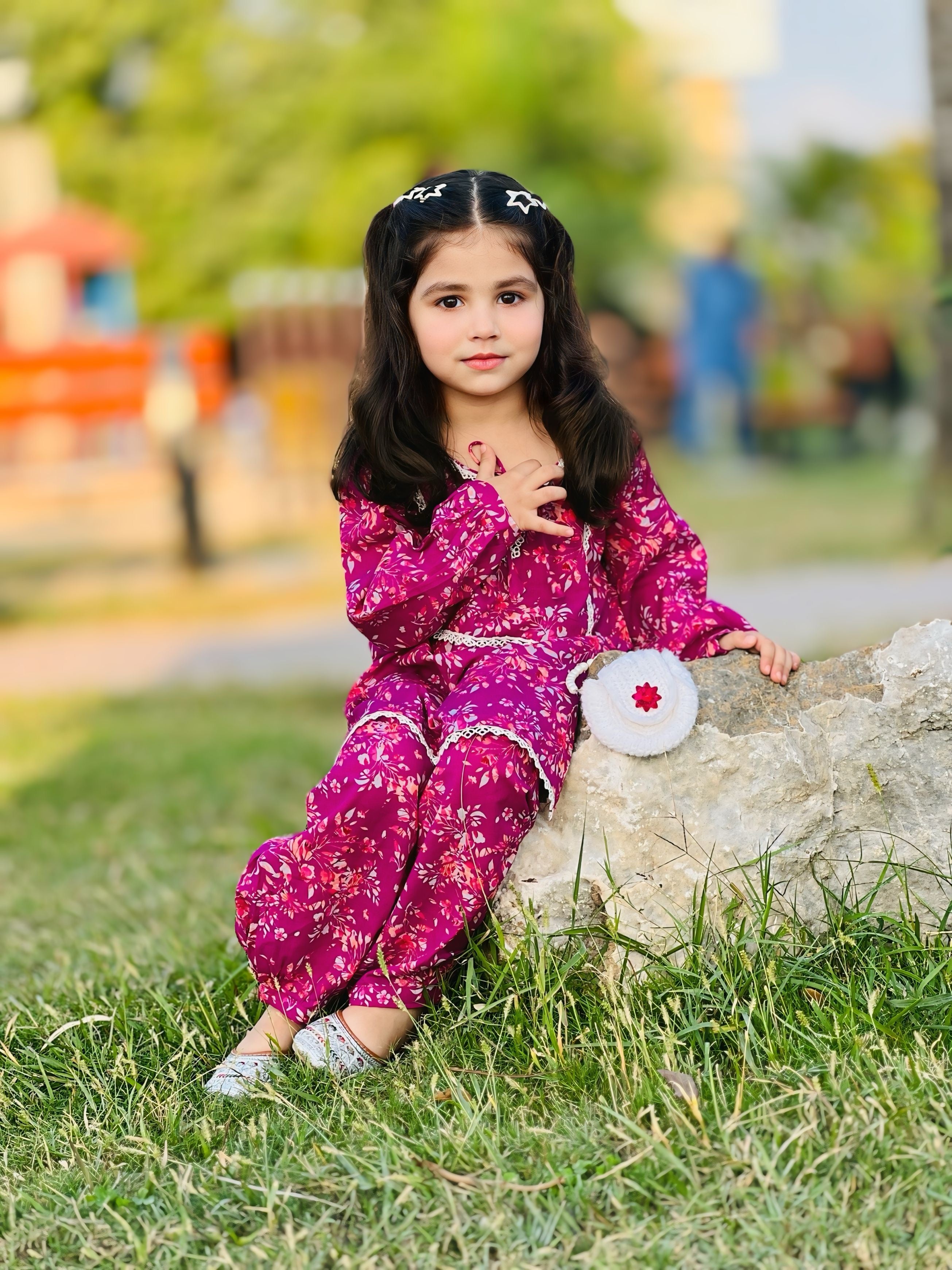 Girls' Pure Lawn Co-Ord Set