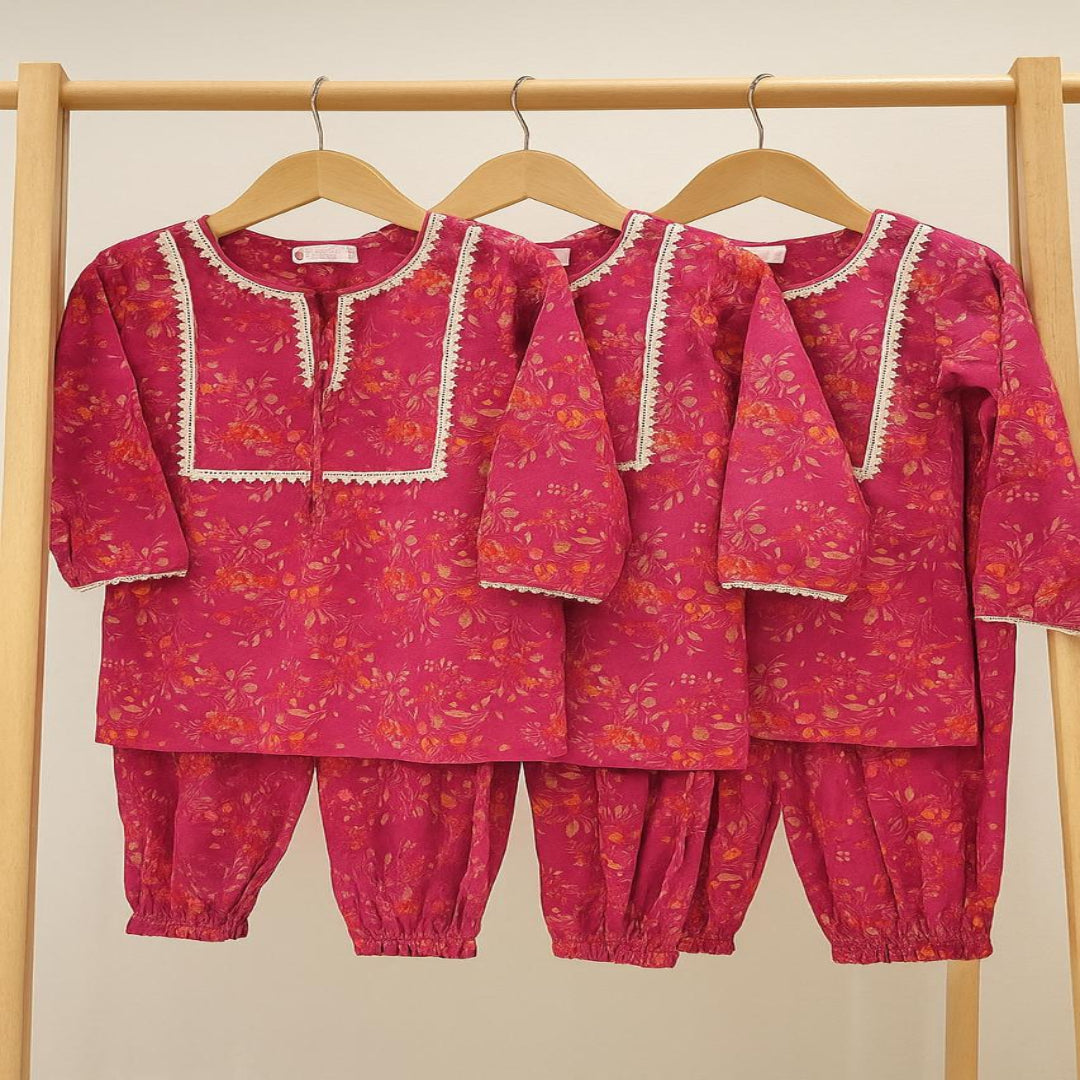 Girls' Pure Lawn Co-Ord Set