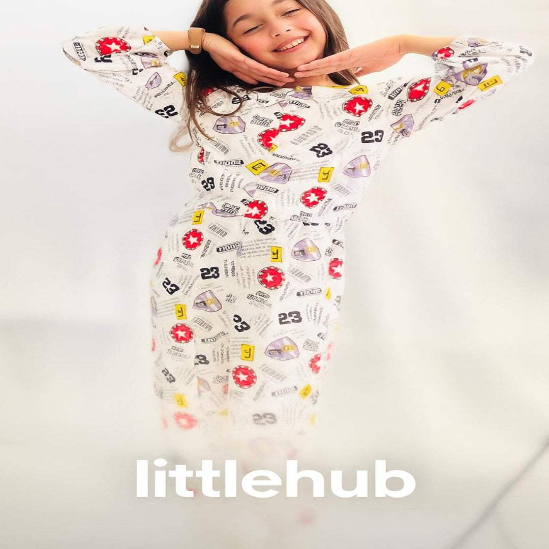 Girls' Printed Linen Jumpsuit